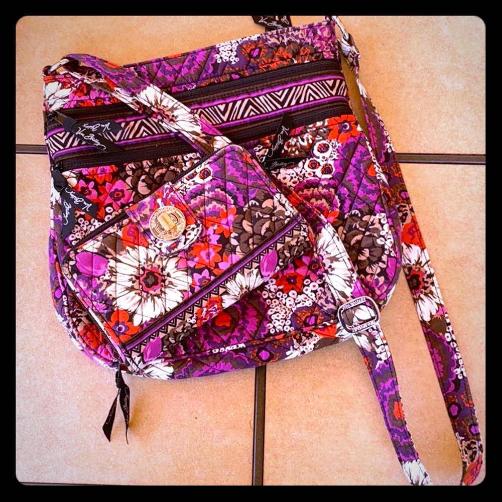 Vera Bradley cross body purse and wallet